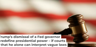 The firing of Federal Reserve board member Lisa Cook isn’t just about Lisa Cook − it’s about presidential power. DNY59/Getty Images